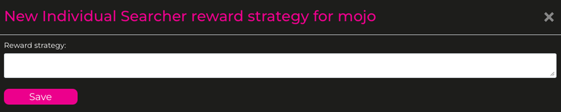 Custom reward strategies