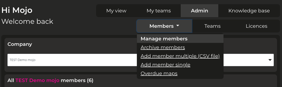 Manage Members