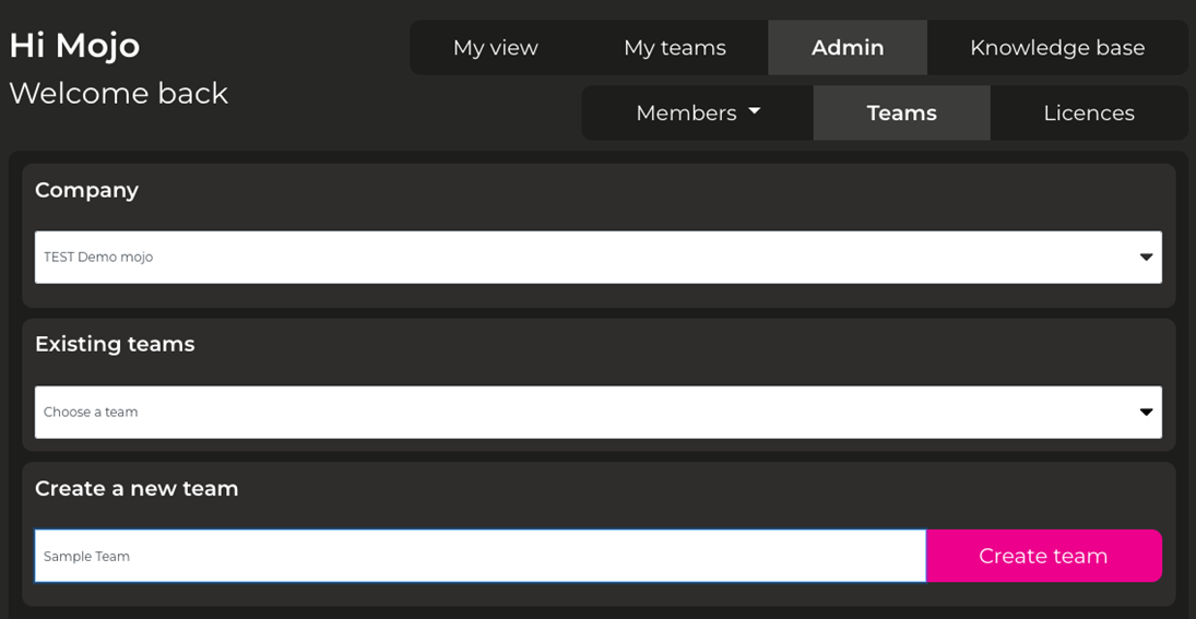 New Mojo Team