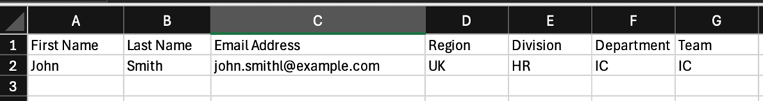 Mojo CSV File